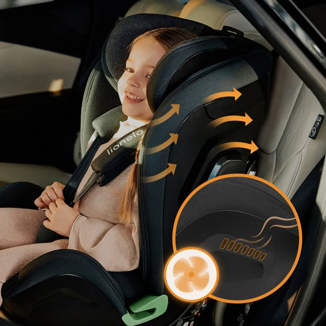 Lionelo Harper i-Size Autostoel 9-36kg - ISOFIX - Zwart