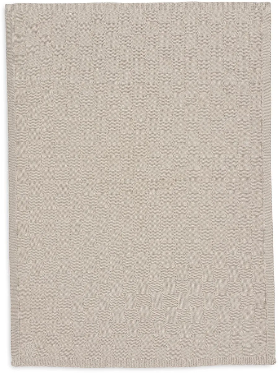 Jollein Baby Deken Ledikant 100x150cm Box Knit Warm Sand