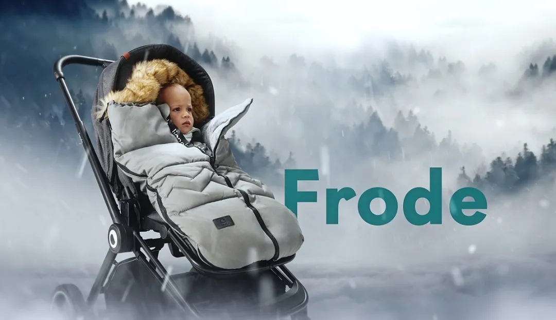 Lionelo Frode Slaapzak Kinderwagen 90x45cm - Grijs