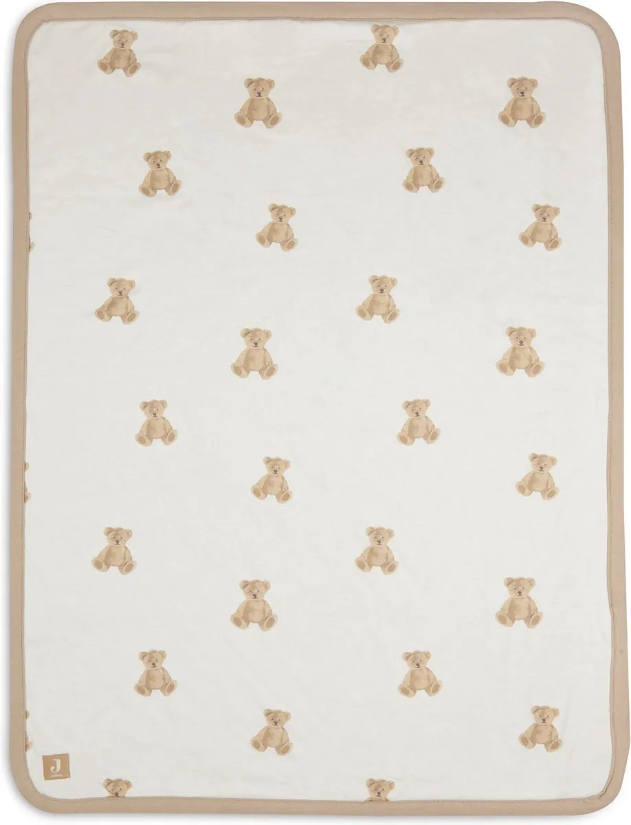 Jollein Baby Deken Ledikant Jersey 100x150cm Teddy Bear