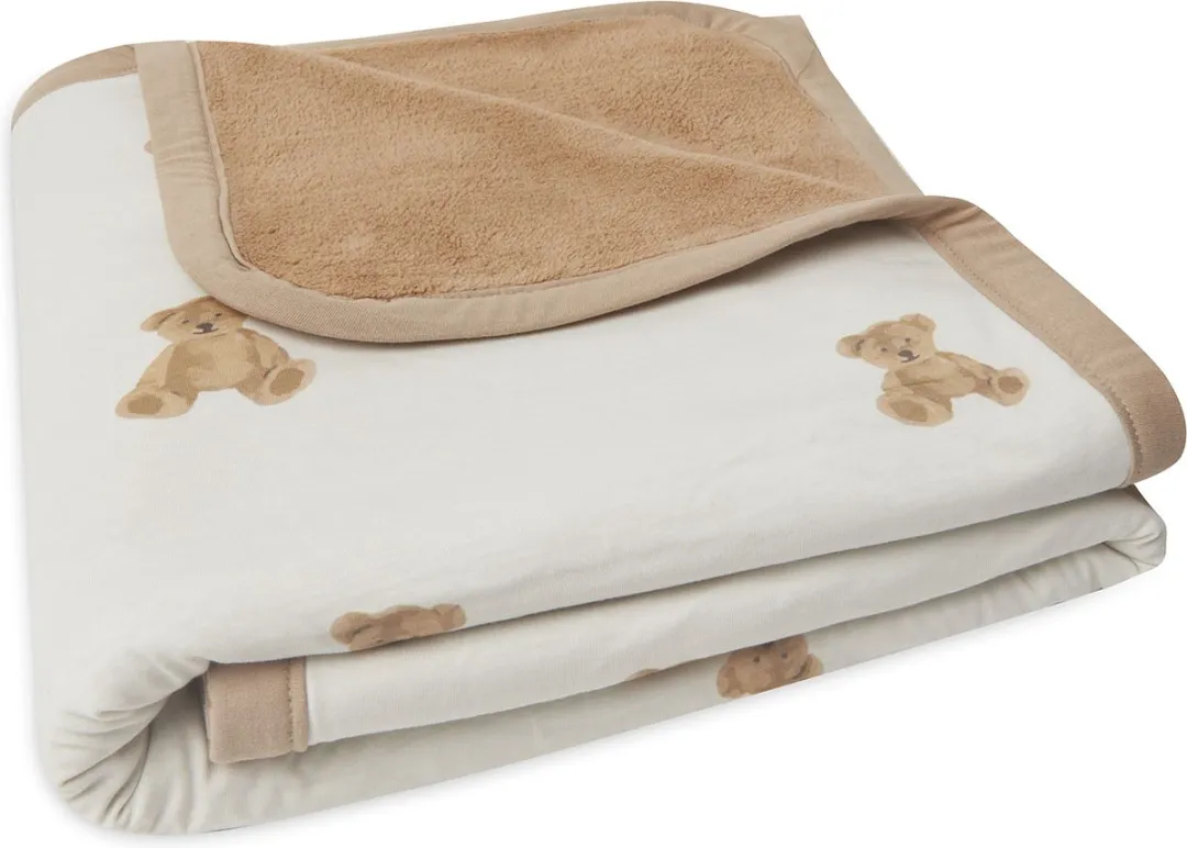 Jollein Baby Deken Ledikant Jersey 100x150cm Teddy Bear - Multicolor