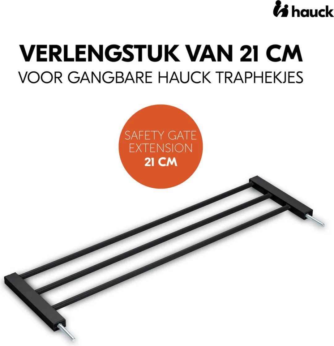 Hauck Safety Gate Verlengstuk 21cm - Zwart