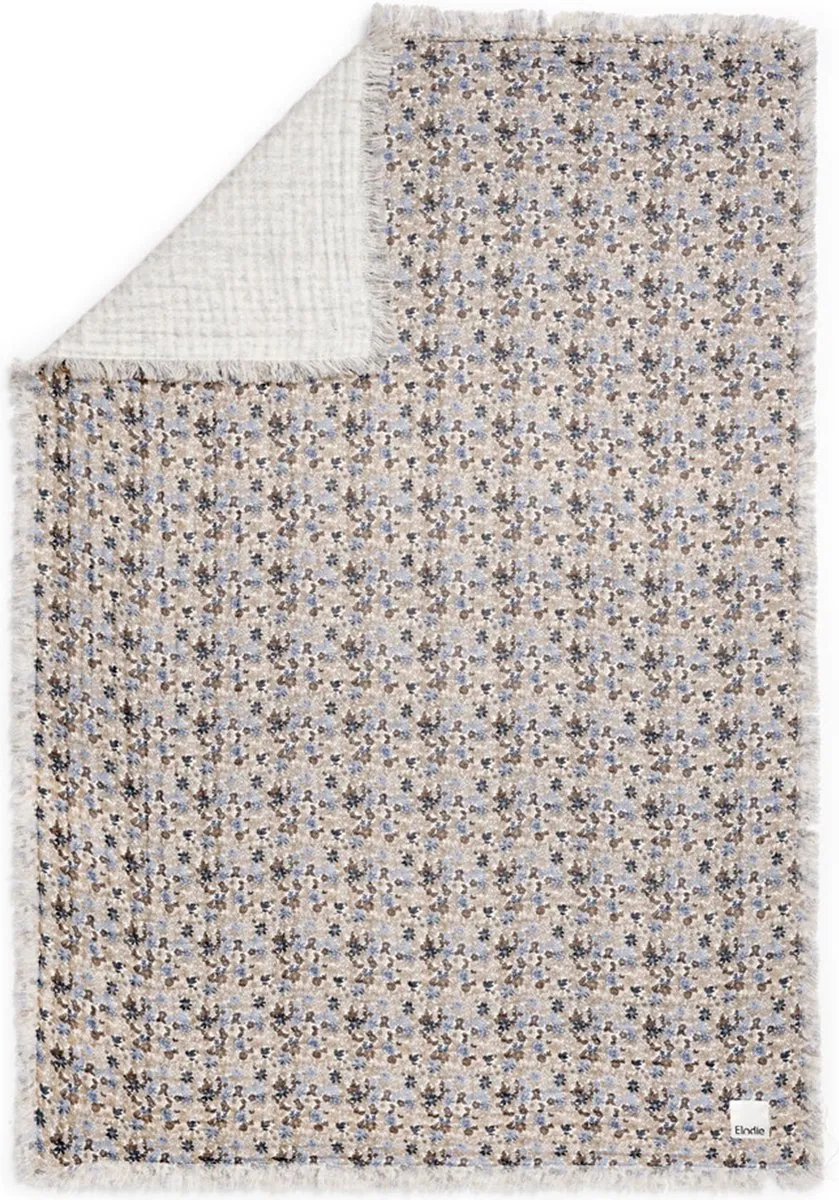 Elodie Hydrofiel Baby Deken 75x100cm - Blue Garden