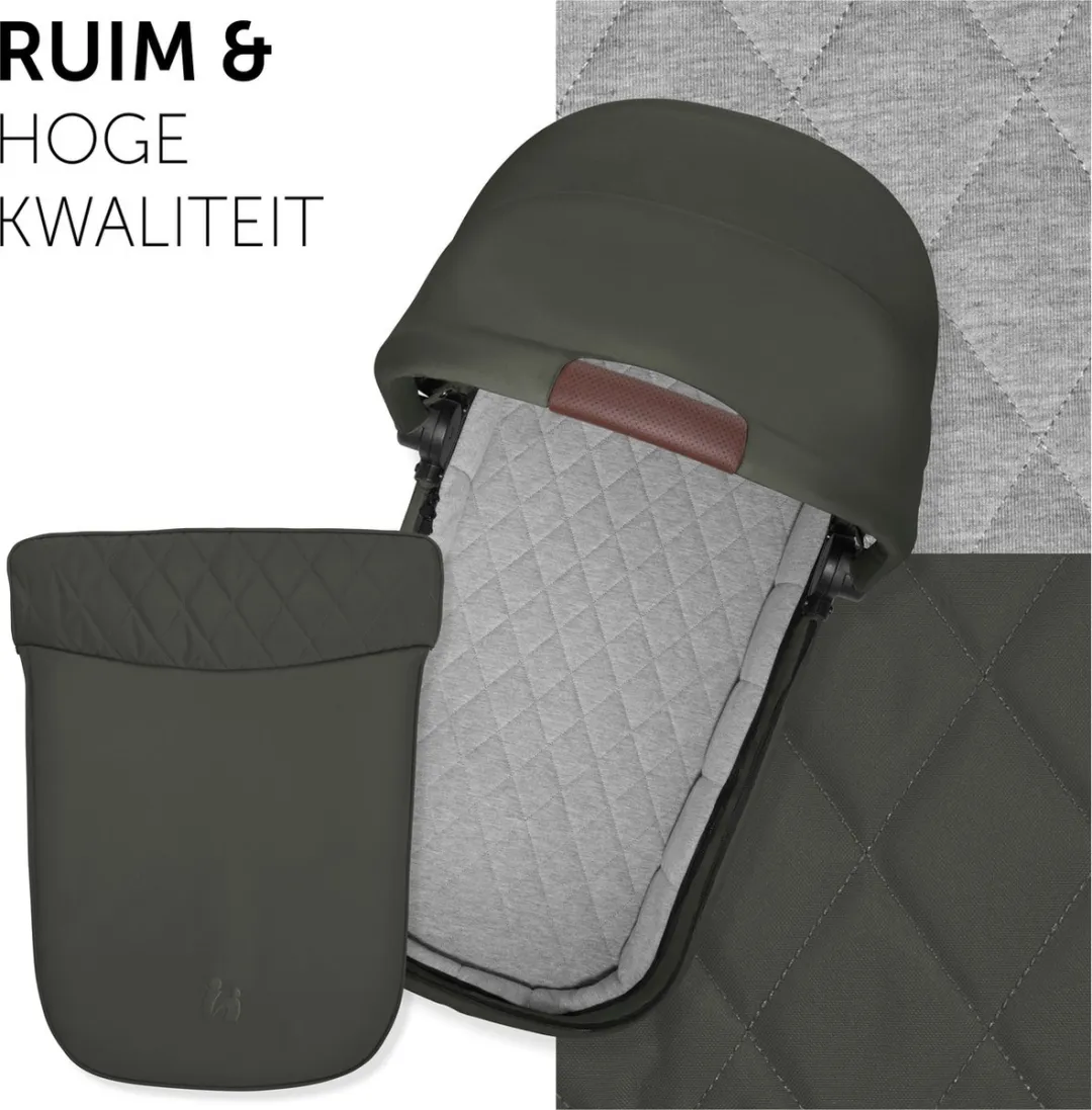 Hauck Premium Walk N Care Carrycot - Olijfgroen
