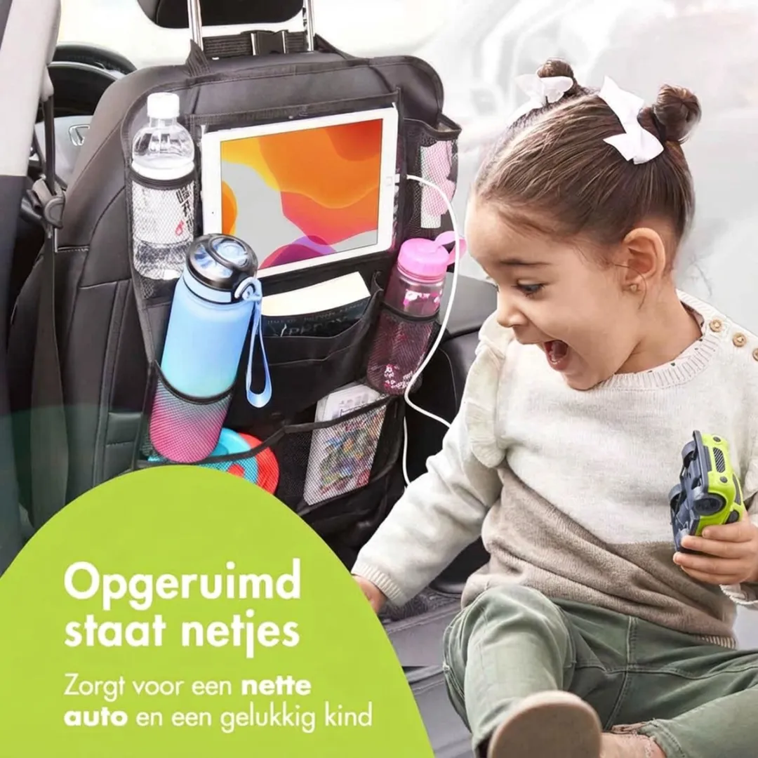 Imoshion Autostoel Organizer 2-Pack - 9 Opbergvakken - Tablethouder