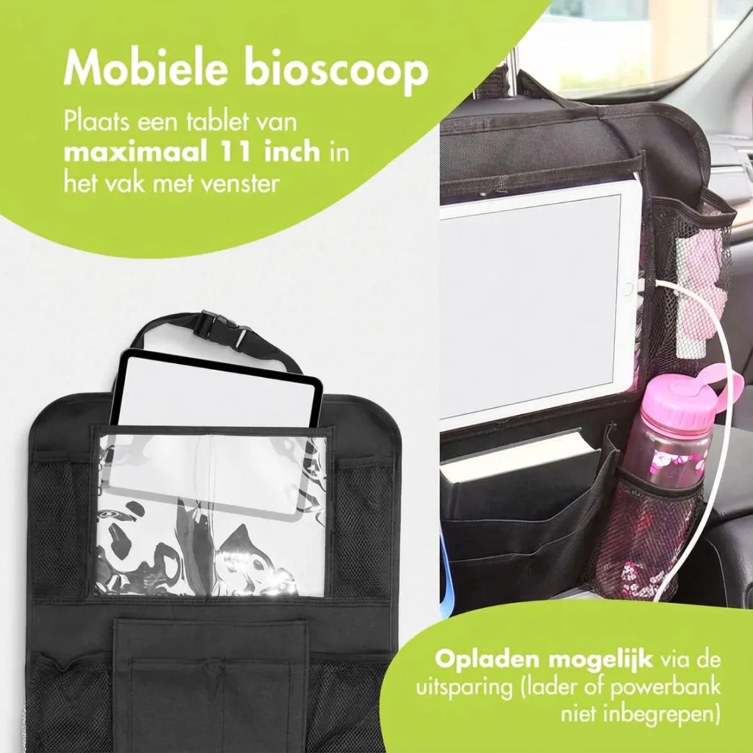 Imoshion Autostoel Organizer 2-Pack - 9 Opbergvakken - Tablethouder