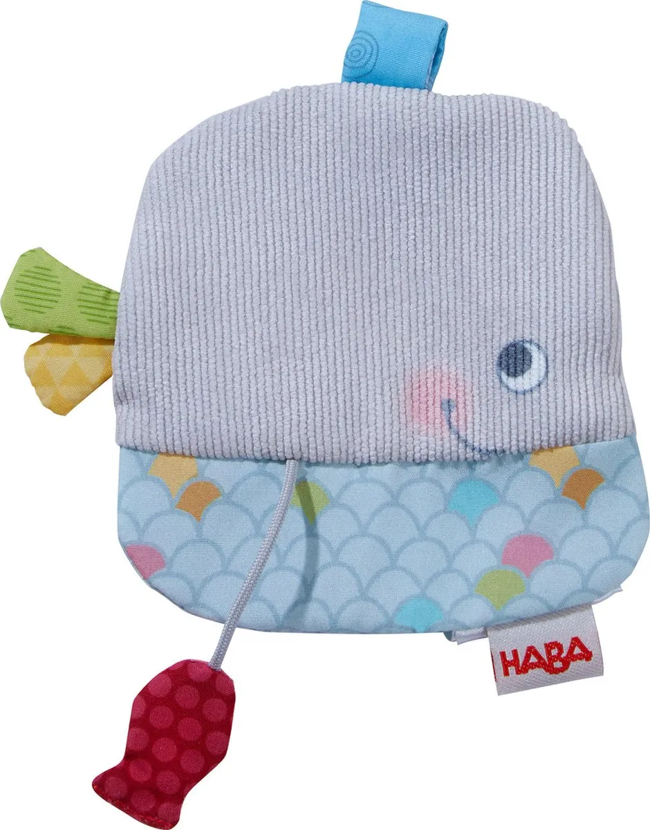 Haba Knuffeldoekje Walvis Junior 10,5x12,5cm