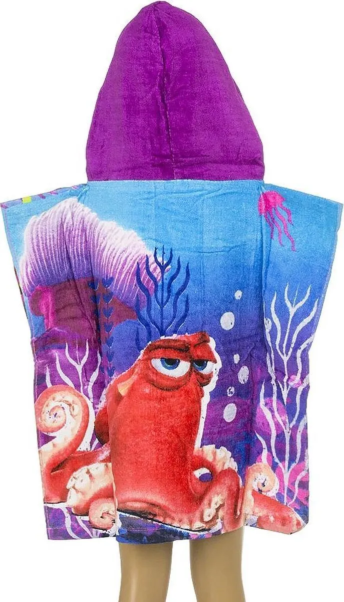 Disney Finding Dory Badponcho - Paars - 50x100cm