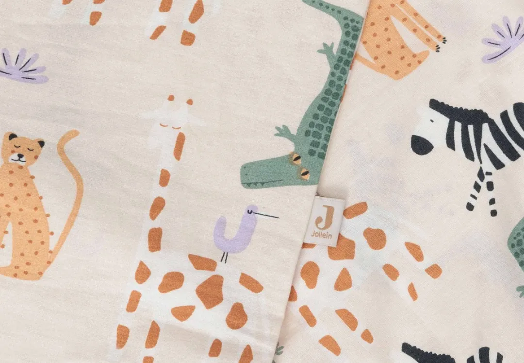 Jollein Jungle Jambo Dekbedovertrek 100x140cm - Ledikant