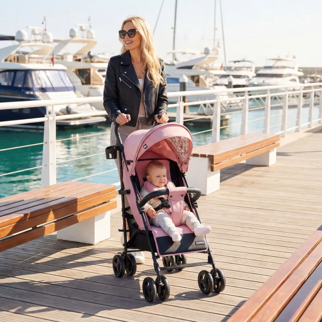 Tulano Davos 35 Kinderwagen - Lichtgewicht Roze