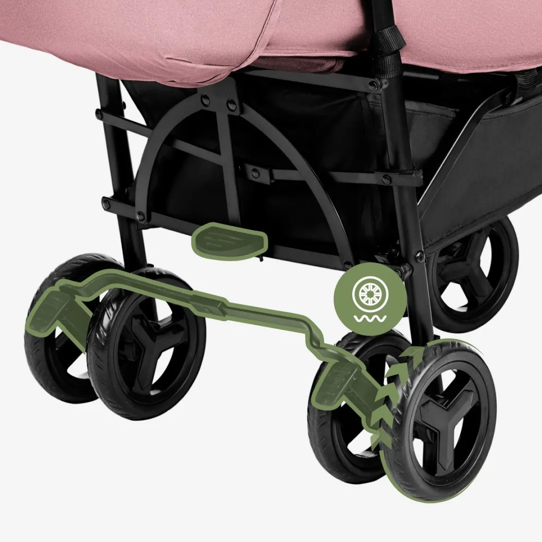 Tulano Davos 35 Kinderwagen - Lichtgewicht Roze