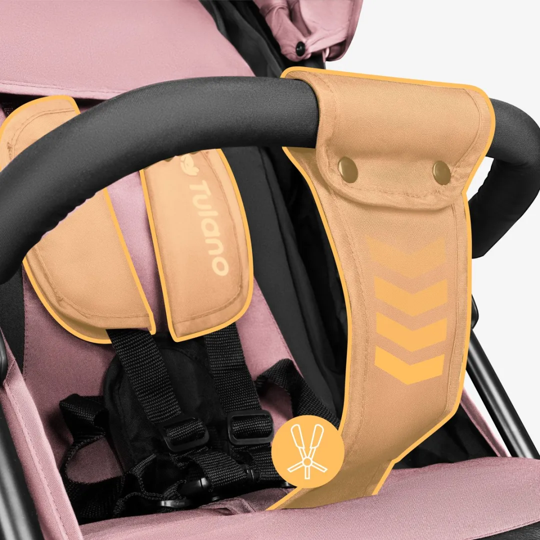 Tulano Davos 35 Kinderwagen - Lichtgewicht Roze