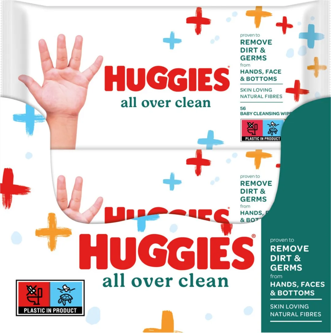 Huggies All Over Clean Billendoekjes - 560 Stuks
