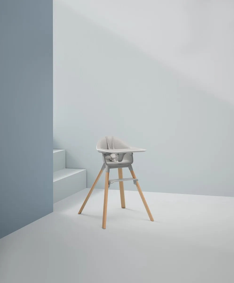 Stokke Clikk Kinderstoel Cloud Grey - Alles-in-één
