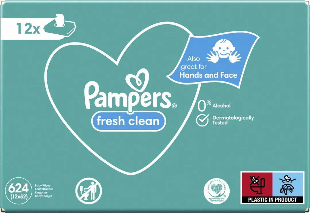Pampers Fresh Clean Billendoekjes 1248 Stuks