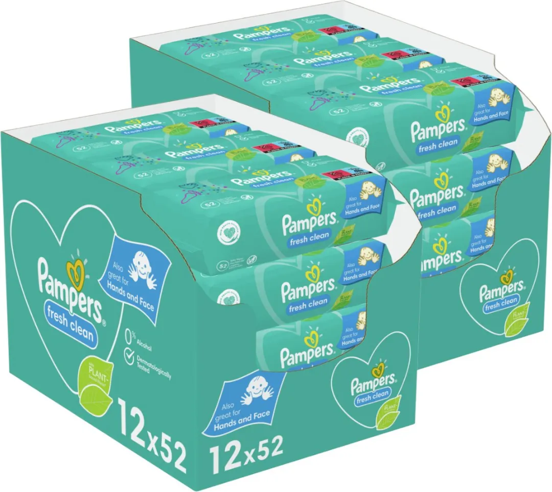 Pampers Fresh Clean Billendoekjes 1248 Stuks