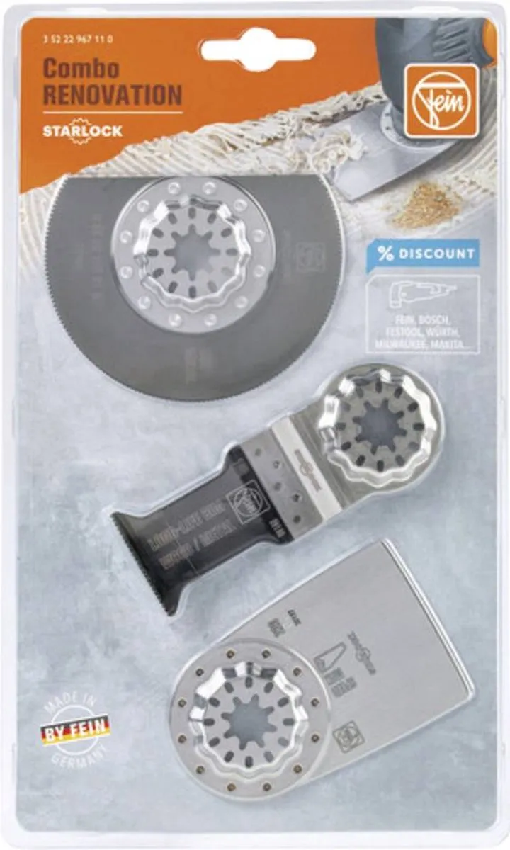 Fein Starlock Zaagbladenset 3-delig - Oscillerend
