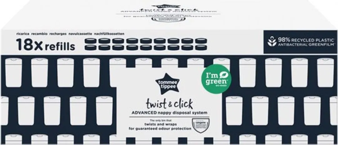 Tommee Tippee Twist & Click Navulcassettes 18 Stuks - afbeelding 6 van 6