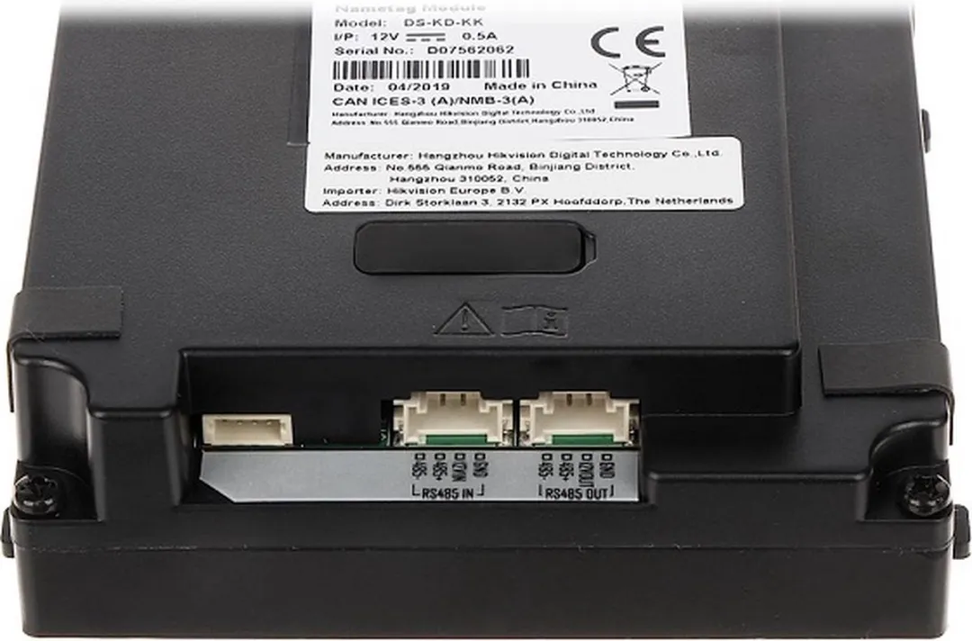 Hikvision DS-KD-KK Module 6x Beldrukker - Zwart