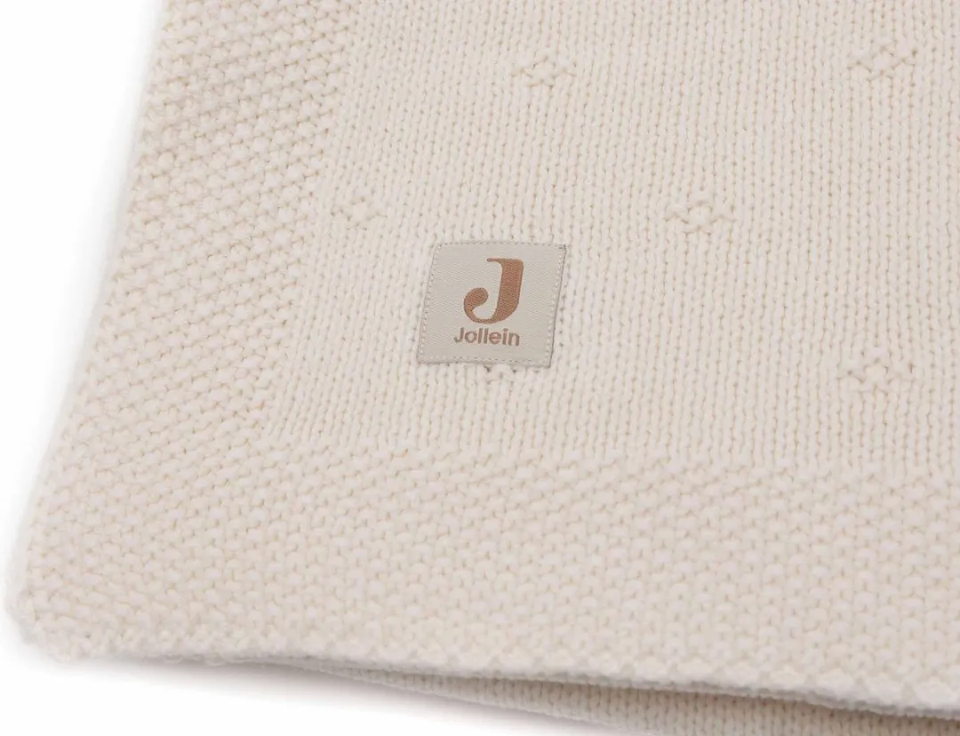 Jollein Wiegdeken Cosy Knit Ivory 75x100cm