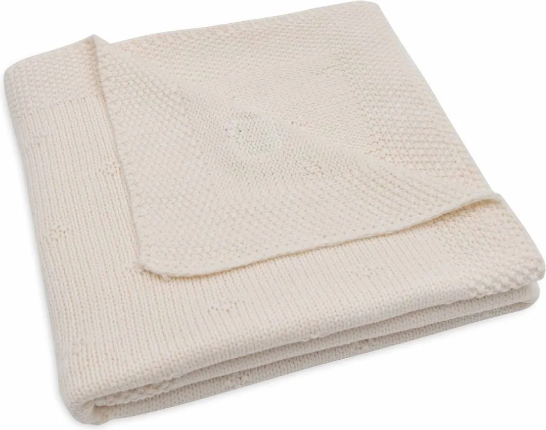 Jollein Wiegdeken Cosy Knit Ivory 75x100cm