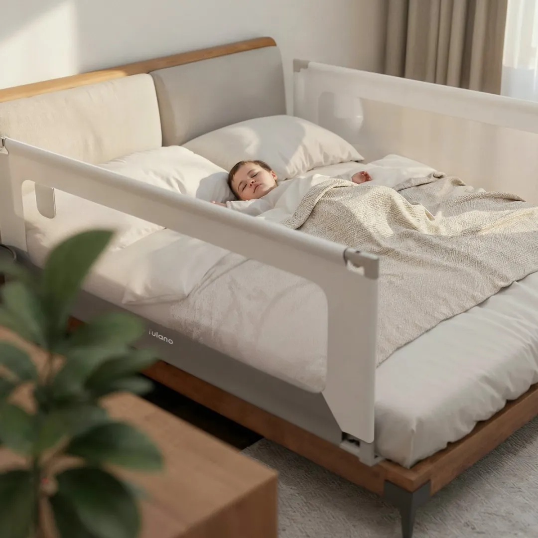 Tulano Cover 48 Baby Bedhekje 180cm - Wit/Grijs
