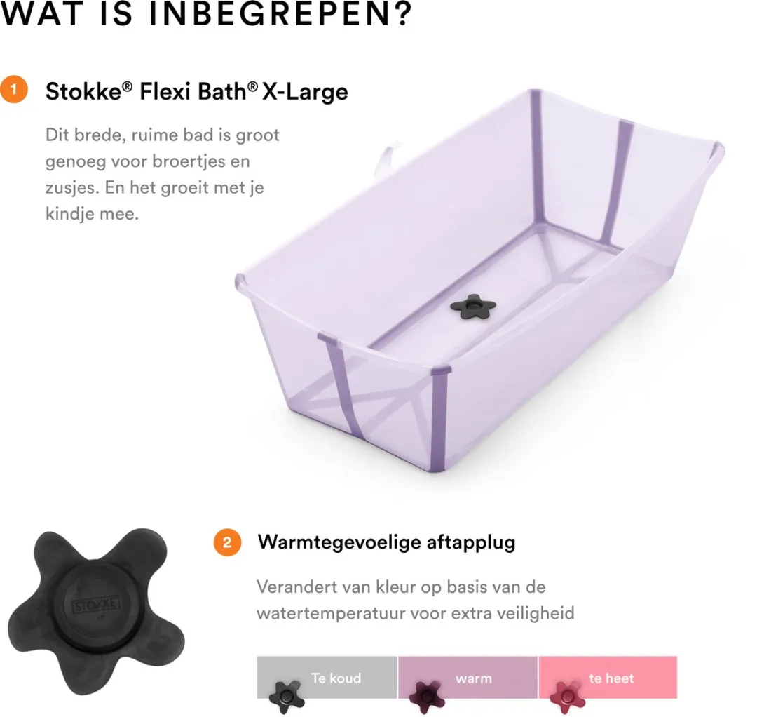 Stokke Flexi Bath X-Large Babybadje - Lavender