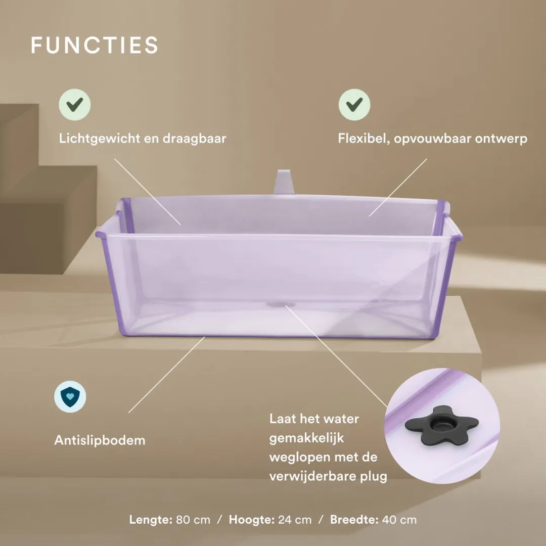 Stokke Flexi Bath X-Large Babybadje - Lavender