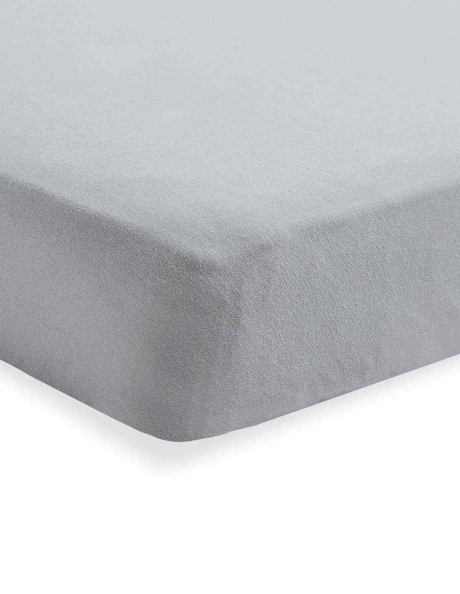 Jollein Baby Hoeslaken Jersey Soft Grey - 60x120cm