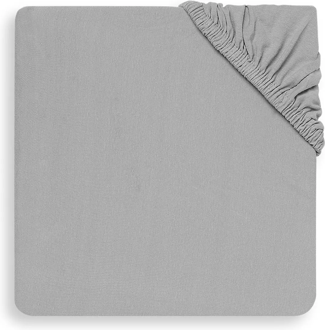 Jollein Baby Hoeslaken Jersey Soft Grey - 60x120cm