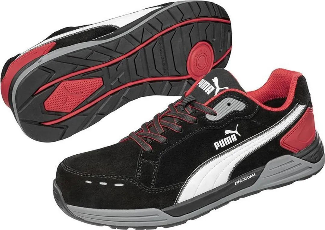 PUMA Airtwist Laag S3 644630 - Zwart/Rood - 39