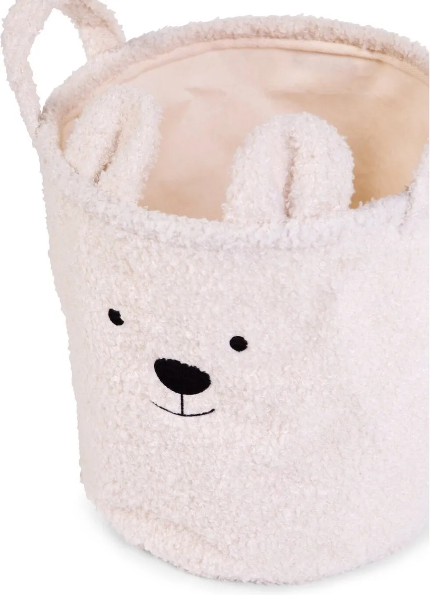 Childhome Opbergmand Teddy Ecru 40x40x40cm