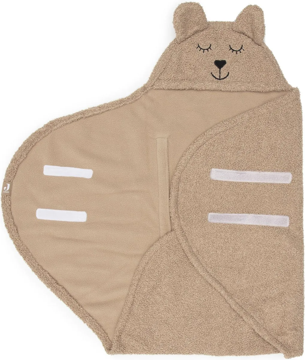 Jollein Wikkeldeken Bear Boucle Biscuit 100x105