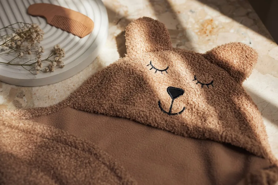 Jollein Wikkeldeken Bear Boucle Biscuit 100x105