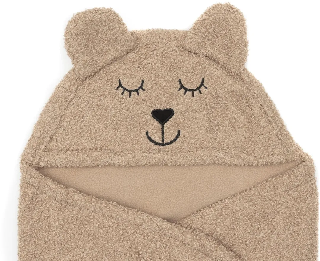 Jollein Wikkeldeken Bear Boucle Biscuit 100x105