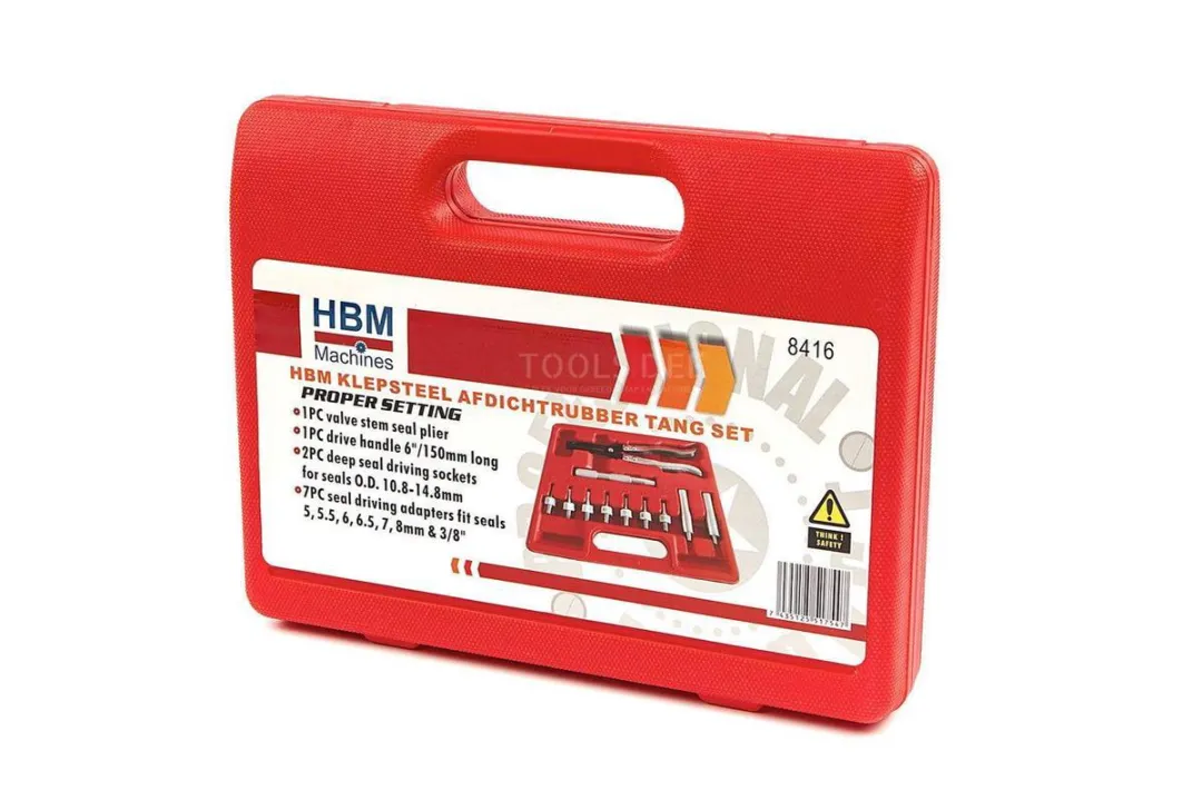 HBM Klepsteel Afdichtrubber Tang Set