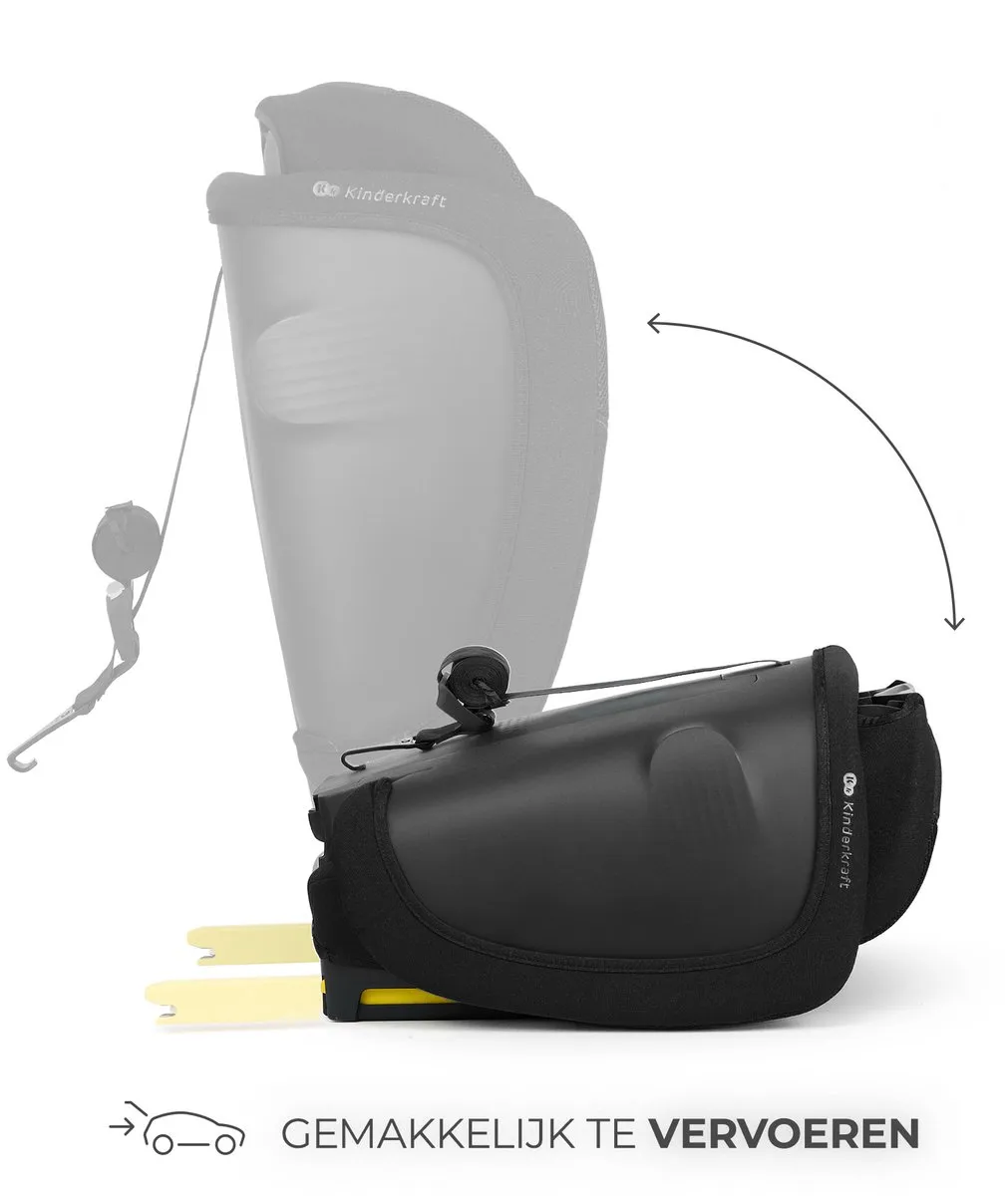 KinderKraft FIX2GO I-SIZE Autostoel 76-150cm - Groep 2/3 - Zwart