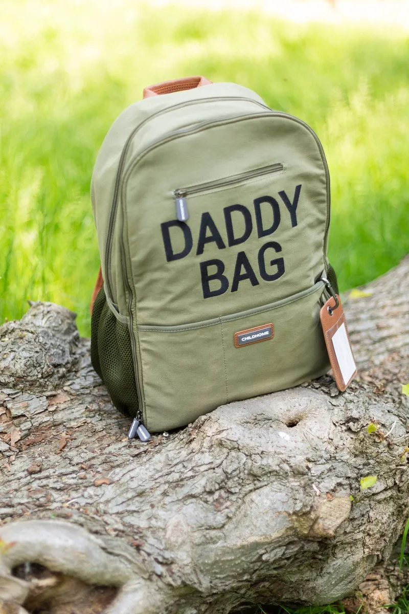 Childhome Daddy Backpack Verzorgingsrugzak - Kaki - 36x20x48cm