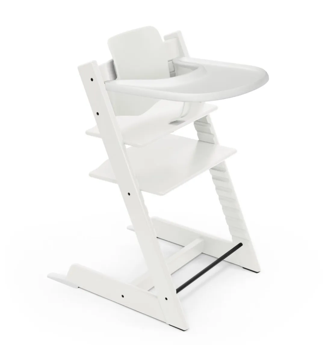 Stokke Tripp Trapp Babyset 2 - Kinderstoel met dienblad - Wit