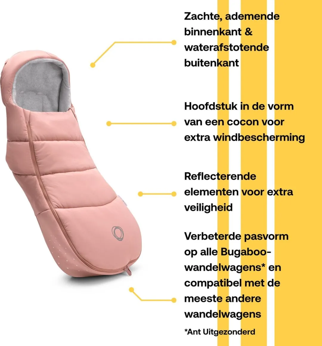 Bugaboo Voetenzak Evening Pink - All-season & Waterdicht