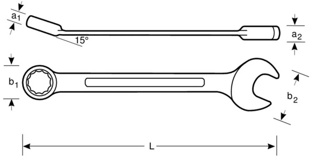 Bahco 1RM-22 Steekringratelsleutel 22mm