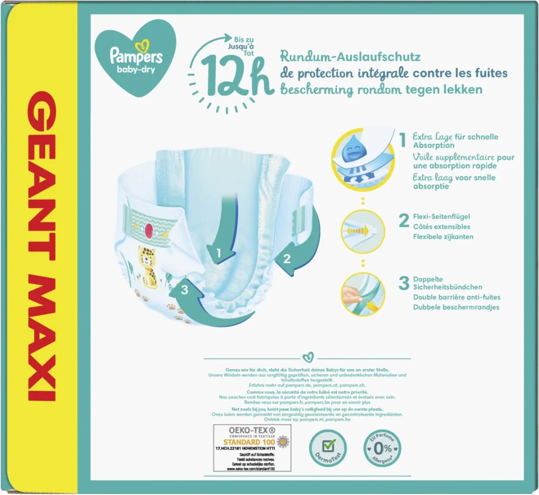 Pampers Baby Dry Luiers Maat 4 - 94 Stuks