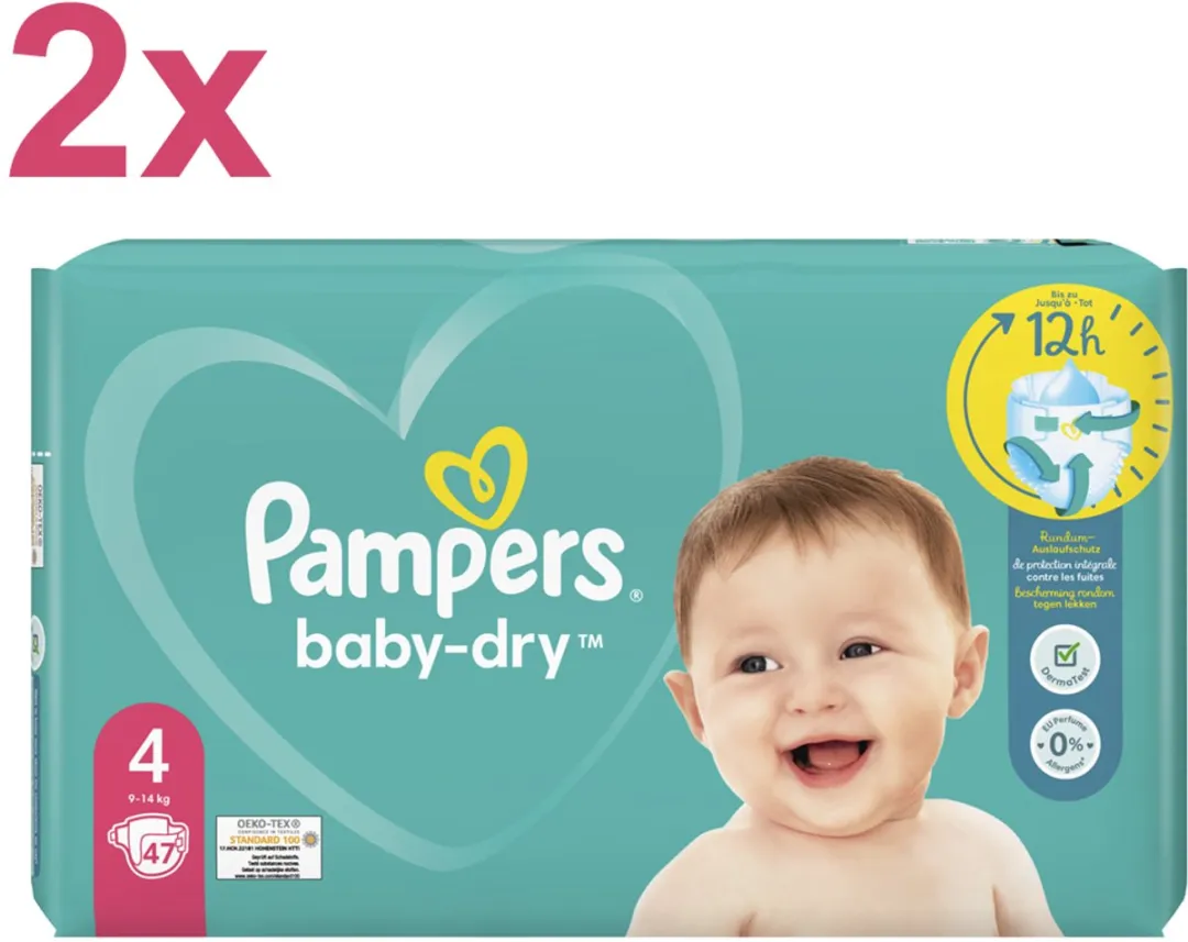 Pampers Baby Dry Luiers Maat 4 - 94 Stuks