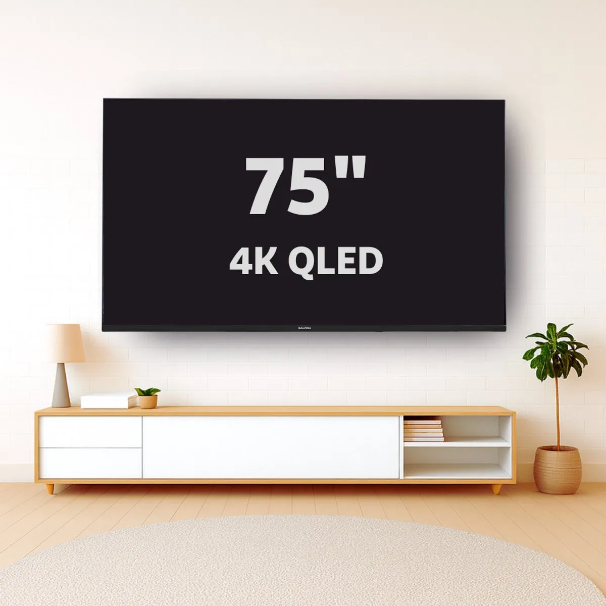 Salora 75QLED320 75 inch QLED TV - 4K Ultra HD - Zwart