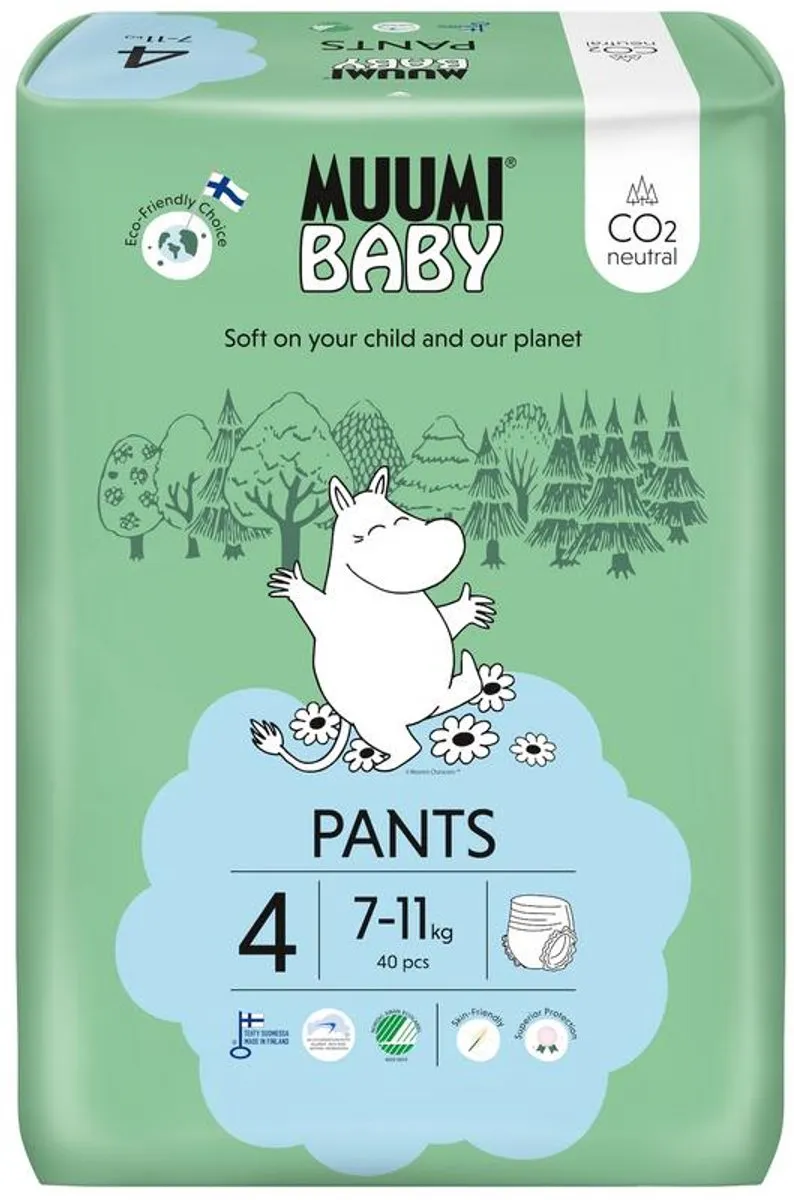 Muumi Baby Luierbroekjes Maat 4 - 7-11 kg - 40 Stuks