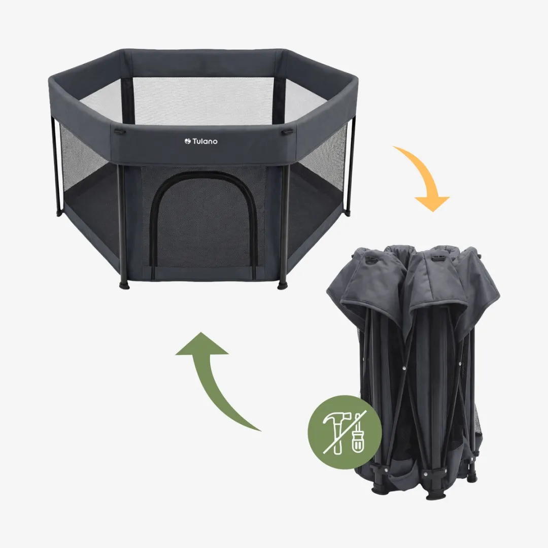 Tulano Cozy 30 Babybox - Grafiet - 125cm - 6-36 maanden
