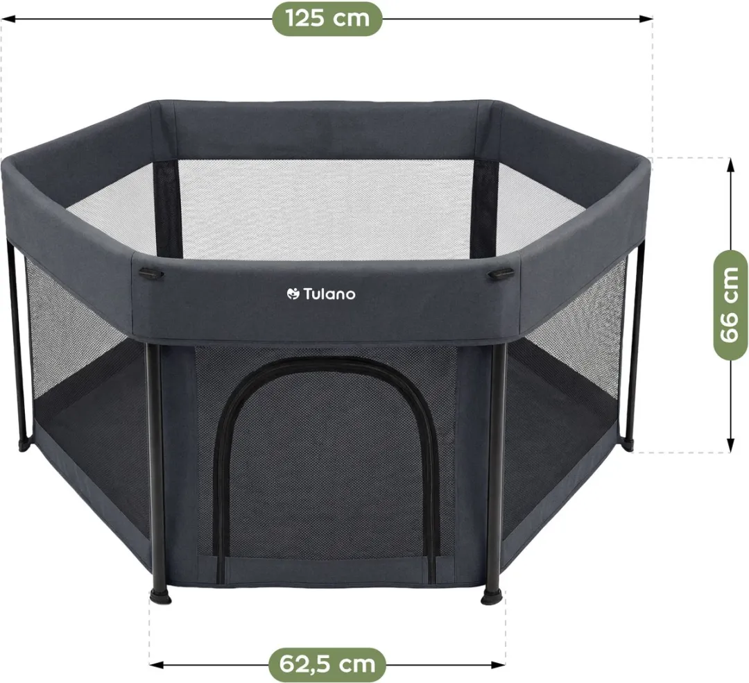 Tulano Cozy 30 Babybox - Grafiet - 125cm - 6-36 maanden