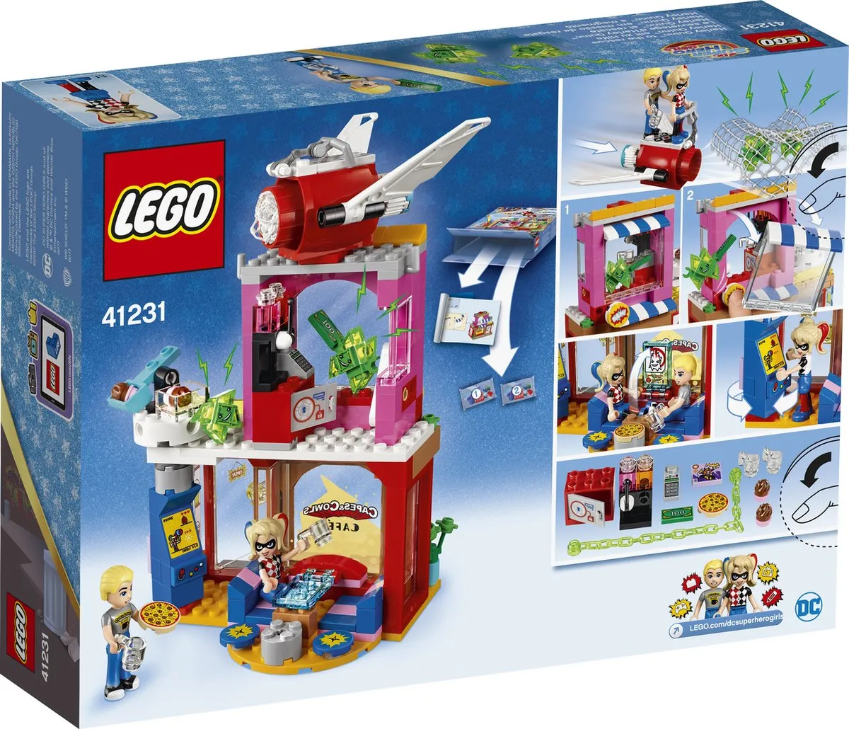 LEGO DC Super Hero Girls Harley Quinn Schiet te Hulp 41231 - 217 Stukken
