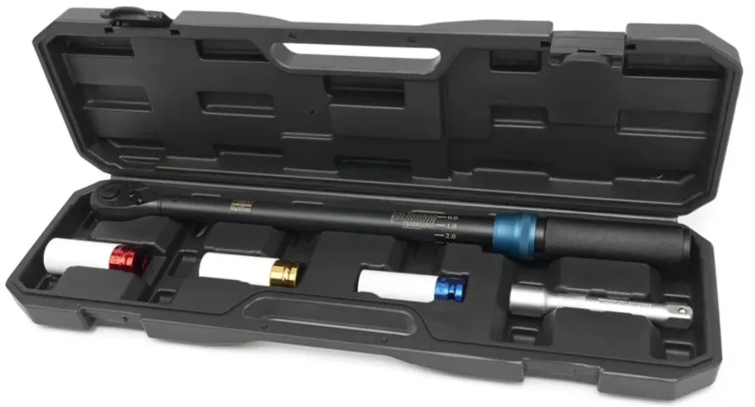 HBM Momentsleutel 5-delig 1/2" 40-210Nm - o.a. 17/19/21mm - Zwart
