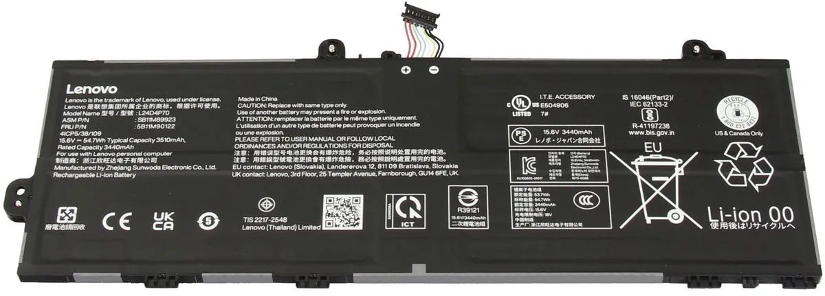 Lenovo 5B11M90124 Laptopbatterij
